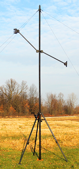 Portable antenna mast system