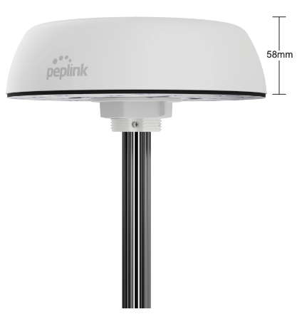 Peplink Mobility 42G Antenna (4x4 MIMO cellular, 2x WiFi, GPS - white)